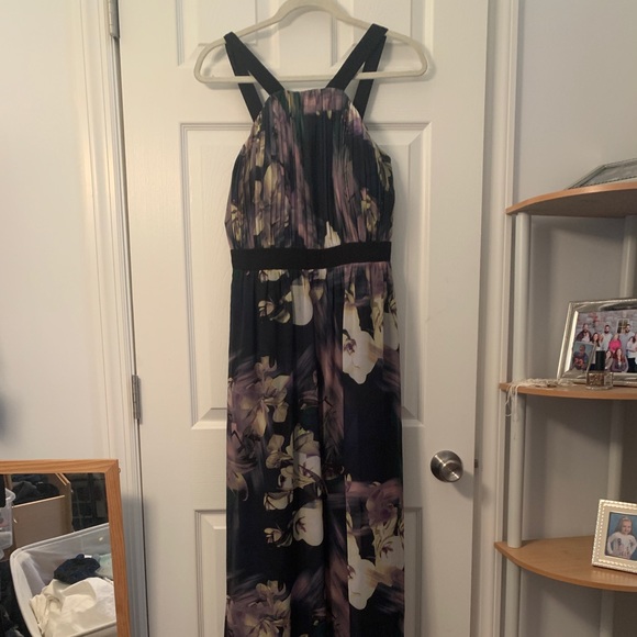 ASOS curve chiffon overlay maxi dress - Picture 2 of 2